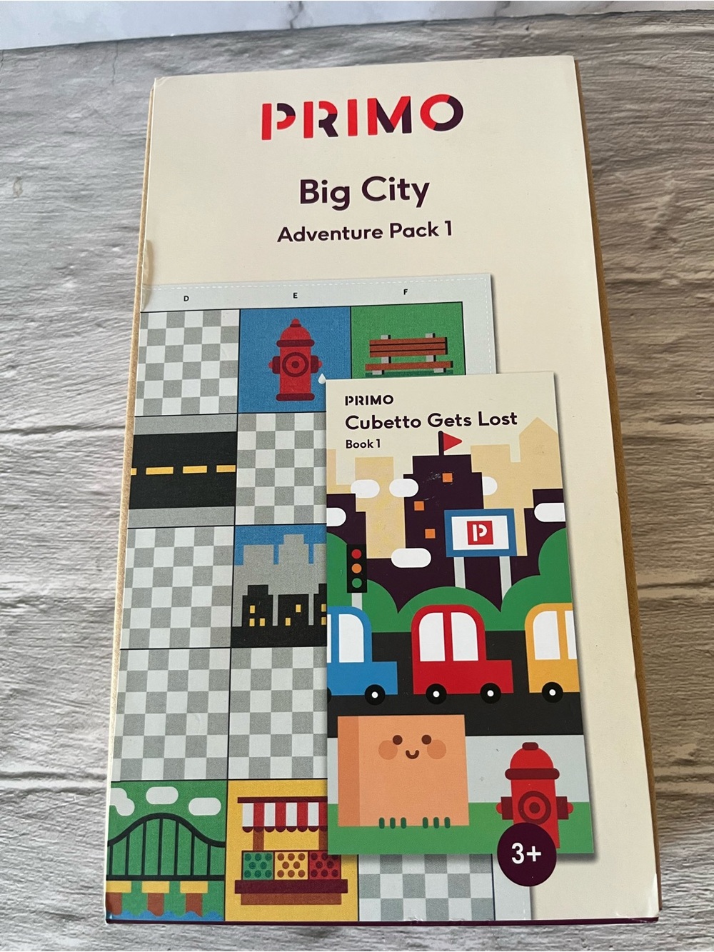 Primo Cubetto Educational Toys Adventure Pack 1 Big City Coding Book & Map